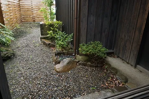 The garden of a traditional Japanese inn